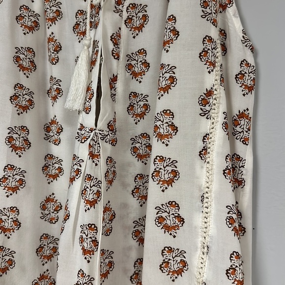 Ava Christine Women’s Paisley Print Sleeveless Halter V Neck Top, XS - Picture 8 of 10